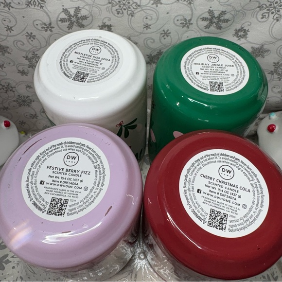 DW Home Christmas Festive Soda Pop XL 15.4 Oz. Single Wick Candles 4 Pack - Picture 12 of 13
